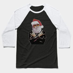 Rock N’ Roll Santa Baseball T-Shirt